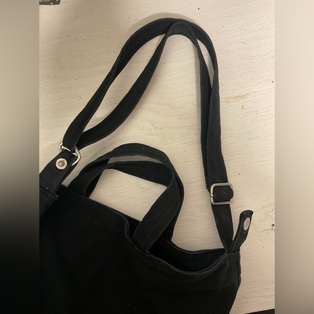 BAGGU Black Vertical Canvas Duck Bag - Picture 6 of 12